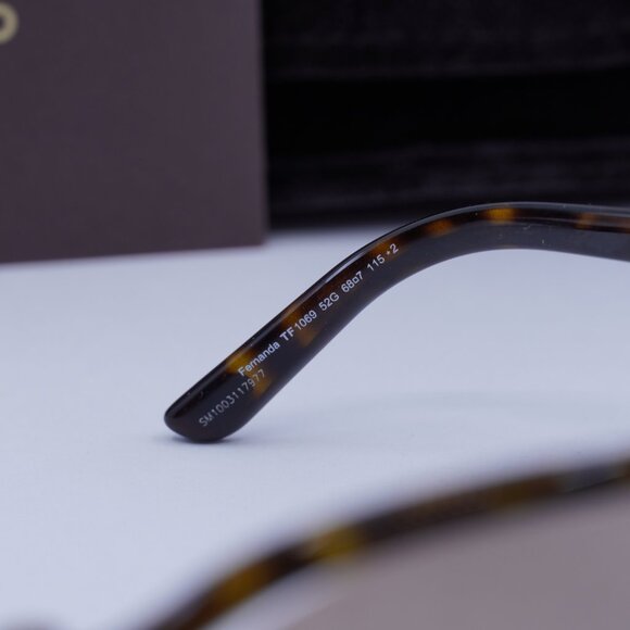 Final Price! Tom Ford Fernanda FT1069 52G Havana/Brown Sunglasses main image 5